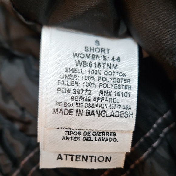 Berne Women's Softstone Duck Insulated Bib Overalls Gray Size Small Short - Picture 12 of 12